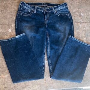 Silver Jeans Women's Indigo Straight Leg Denim